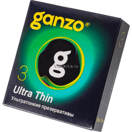Ультратонкие презервативы Ganzo Ultra thin Ультратонкие английские