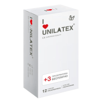Ультратонкие презервативы Unilatex Ultra Thin - 12 + 3 шт
