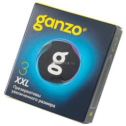 Презервативы увеличенного размера Ganzo XXL - 3 шт Для больших размеров