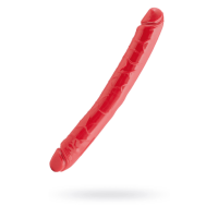 Black & Red Dildo Double